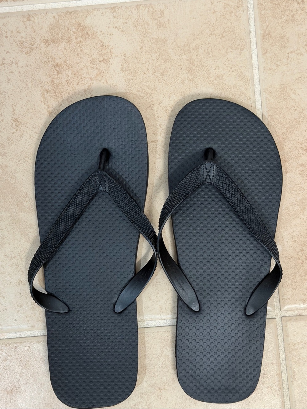 Classic Black Flip Flop Sandals women’s size 10